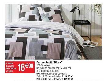 Cora x Carrefour Parure De Lit offre