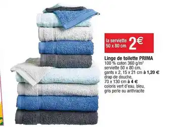 Cora x Carrefour Linge De Toilette Prima offre