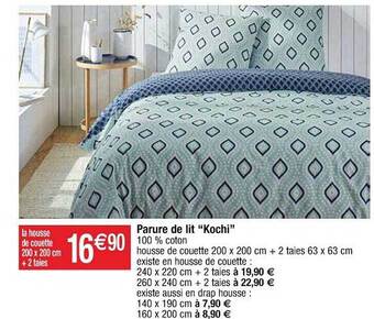 Cora x Carrefour Parure De Lit offre