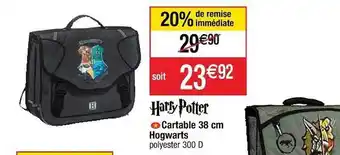 Cora x Carrefour Cartable 38 Cm Hogwarts Harry Potter offre