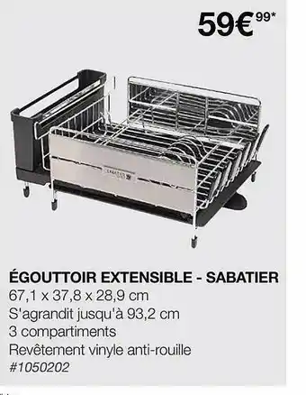 Costco égouttoir Extensible - Sabatier offre