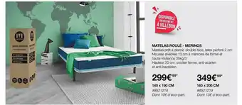 Costco Matelas Roulé - Merinos offre