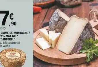 E.Leclerc Tomme De Montagne 27% Mat. Gr. offre