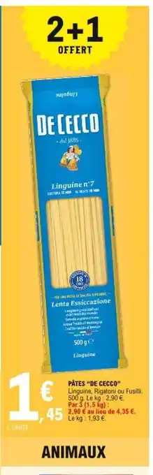 E.Leclerc Pâtes offre