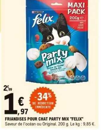 E.Leclerc Friandises Pour Chat Party Mix offre