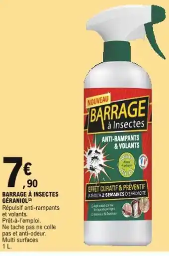 E.Leclerc Barrage à Insectes Géraniol offre