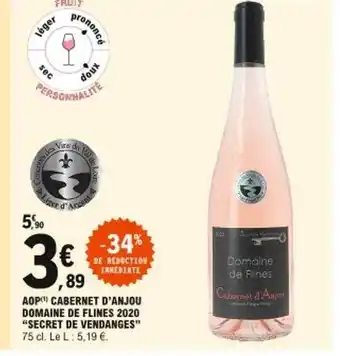 Aop Cabernet D'anjou Domaine De Flines 2020
