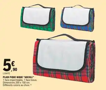 E.Leclerc Plaid Pique Nique offre