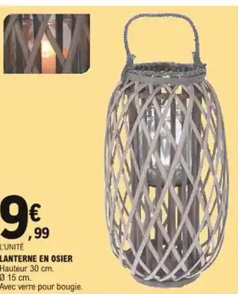 E.Leclerc Lanterne En Osier offre