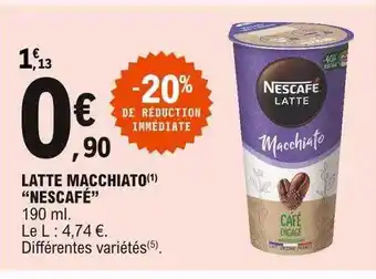 E.Leclerc Latte Macchiato offre