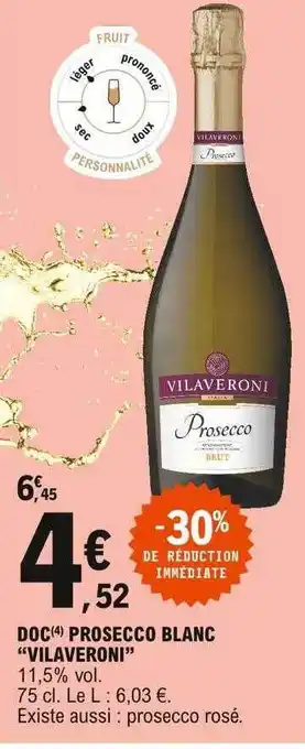 E.Leclerc Doc Prosecco Blanc offre