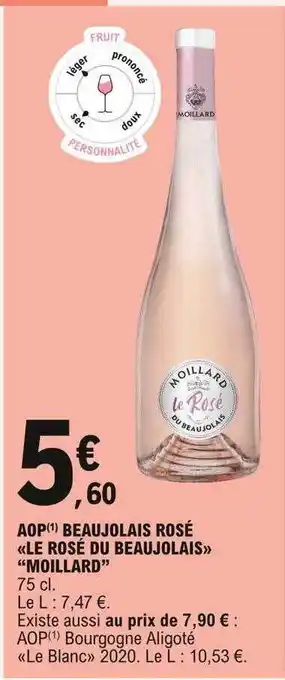 E.Leclerc Aop Beaujolais Rosé «le Rosé Du Beaujolais» offre