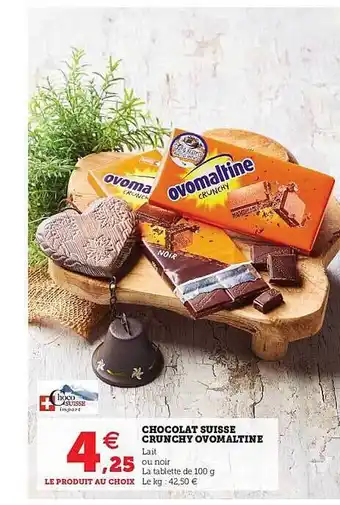 Chocolat Suisse Crunchy Ovomaltine