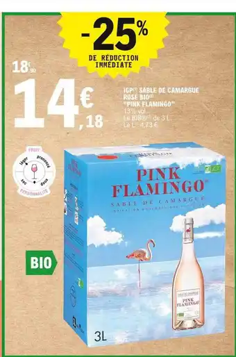 E.Leclerc Igp Sable De Camargue Rosé Bio offre