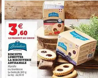 Hyper U Biscuits Lunettes La Biscuiterie Artisanale offre