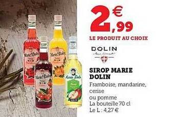 Hyper U Sirop Marie Dolin offre