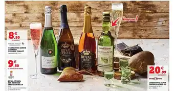 Hyper U Crémante De Savoie Aop Brut Philippe Viallet, Royal Seyssel Aop Methode Traditionnelle, Liqueur Des Alpes Cherry Rocher 50° offre