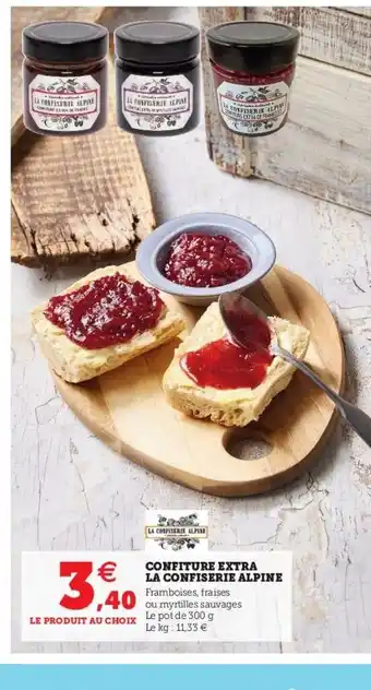 Hyper U Confiture Extra La Confiserie Alpine offre