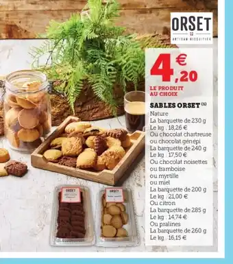 Hyper U Sables Orset offre