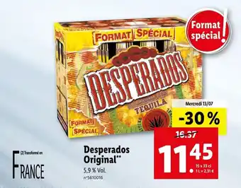 Lidl Desperados Original** offre