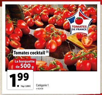 Lidl Tomates Cocktail offre