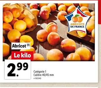Lidl Abricot offre