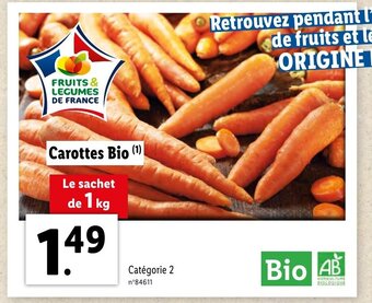 Lidl Carottes Bio offre