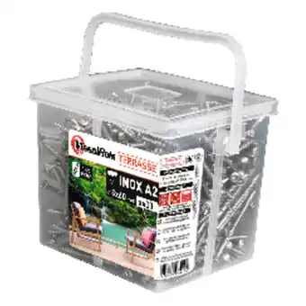 Brico Dépôt Boîte de vis terrasse bois + embout torx offre