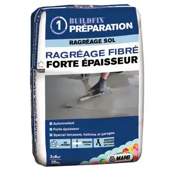 Brico Dépôt Ragréage fibré forte epaisseur 25 kg* offre