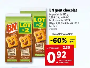 Lidl BN Goût Chocolat offre