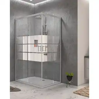 Brico Dépôt Accès d'angle "beloya" 80 x 120 cm verre effet miroir offre