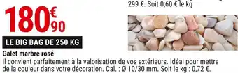 Gamm vert Galet marbre rosé offre