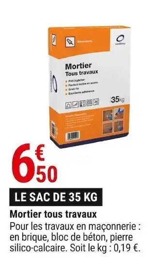 Mortier tous travaux