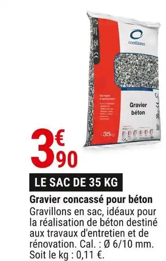 Gamm vert Gravier concassé pour béton offre