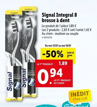 Lidl Signal Integral 8 Brosse À Dent offre