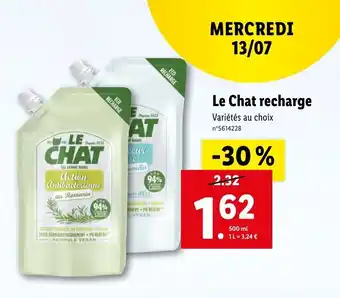 Lidl Le Chat Recharge offre