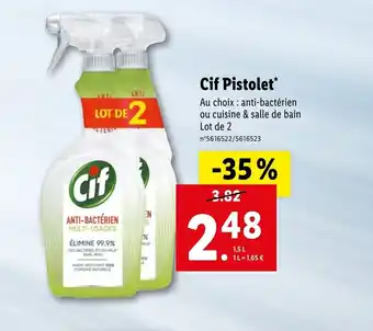 Lidl Cif Pistolet* offre