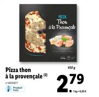 Lidl Pizza Thon À La Provençale offre