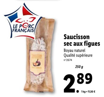 Saucisson Sec Aux Figues