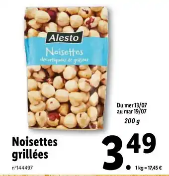 Lidl Noisettes Grillées offre