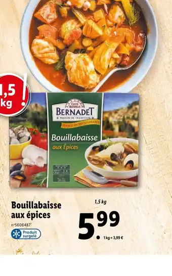 Lidl Bouillabaisse Aux épices offre