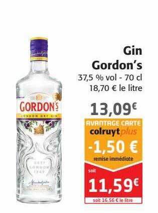 Colruyt Gin Gordon's offre
