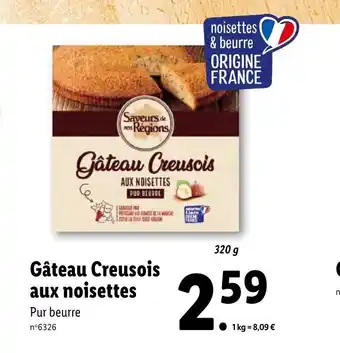 Lidl Gâteau Creusois Aux Noisettes offre