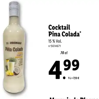 Lidl Cocktail Pina Colada* offre