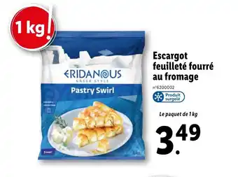 Lidl Escargot Feuilleté Fourré Au Fromage offre