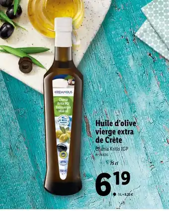 Lidl Huile D'Olive Vierge Extra De Crète offre