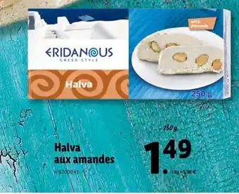 Lidl Halva Aux Amandes offre