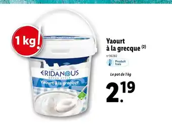 Lidl Yaourt À La Grecque offre