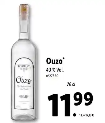 Lidl Ouzo* offre