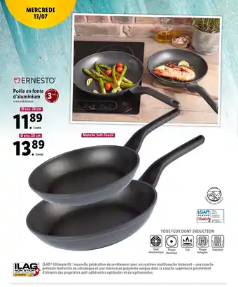 Lidl Poêle En Fonte D'Aluminium offre
